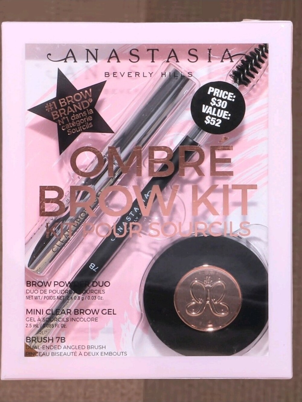 Anastasia Beverly Hills EBONY Ombre Brow Kit NIB!